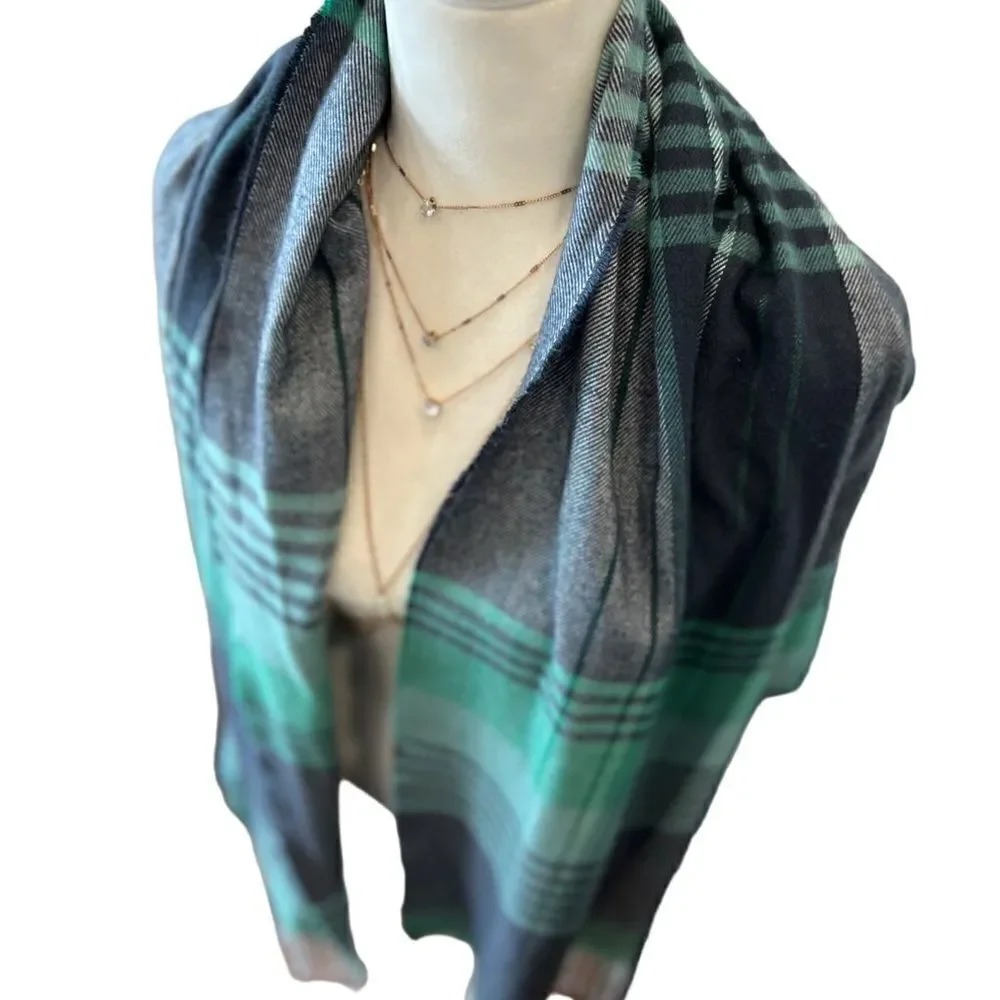 Banana republic factory men’s scarf green plaid Men’s one size
